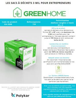 Green Home: Les sacs 3 Mil pour entrepreneurs